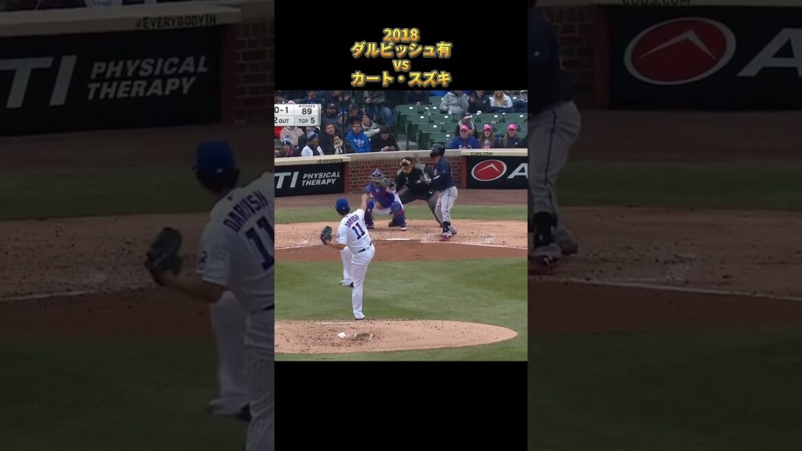 [Yu Darvish]vs Kurt Suzuki 2018 All pitches Chicago Cubs Yu Darvish Kurt Suzuki #shorts