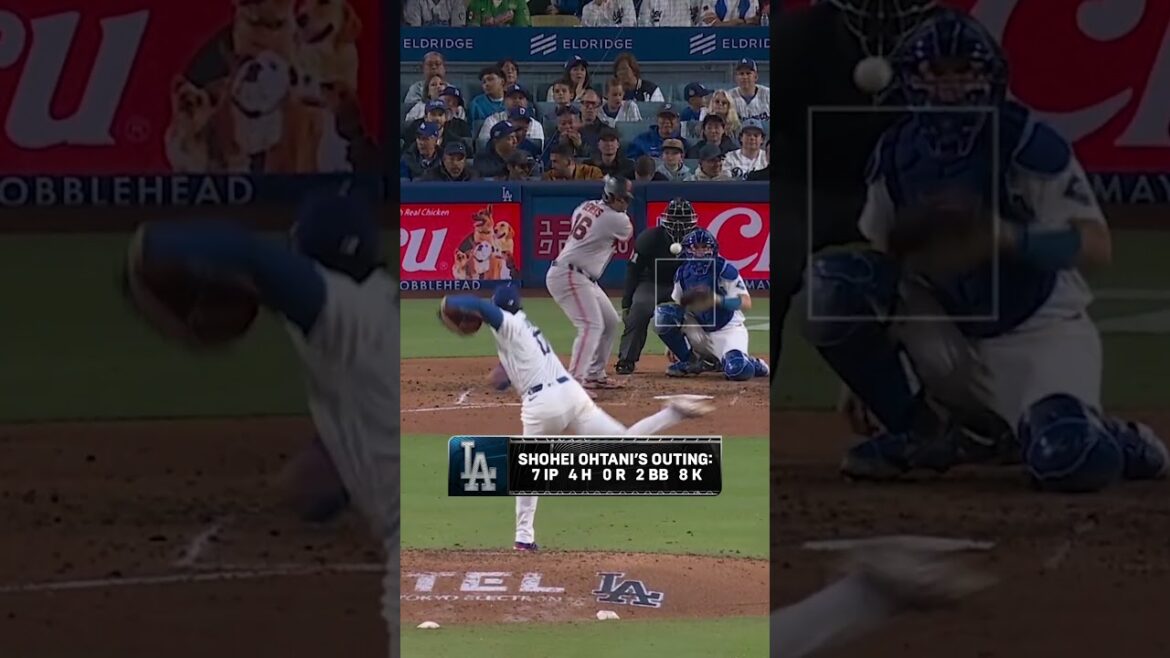 Shohei Ohtani lowered his ERA to 0.82 😮 #baseball #mlb #Dodgers #pitching Shohei Ohtani lowered his ERA to 0.82 😮 #baseball #mlb #Dodgers #pitching