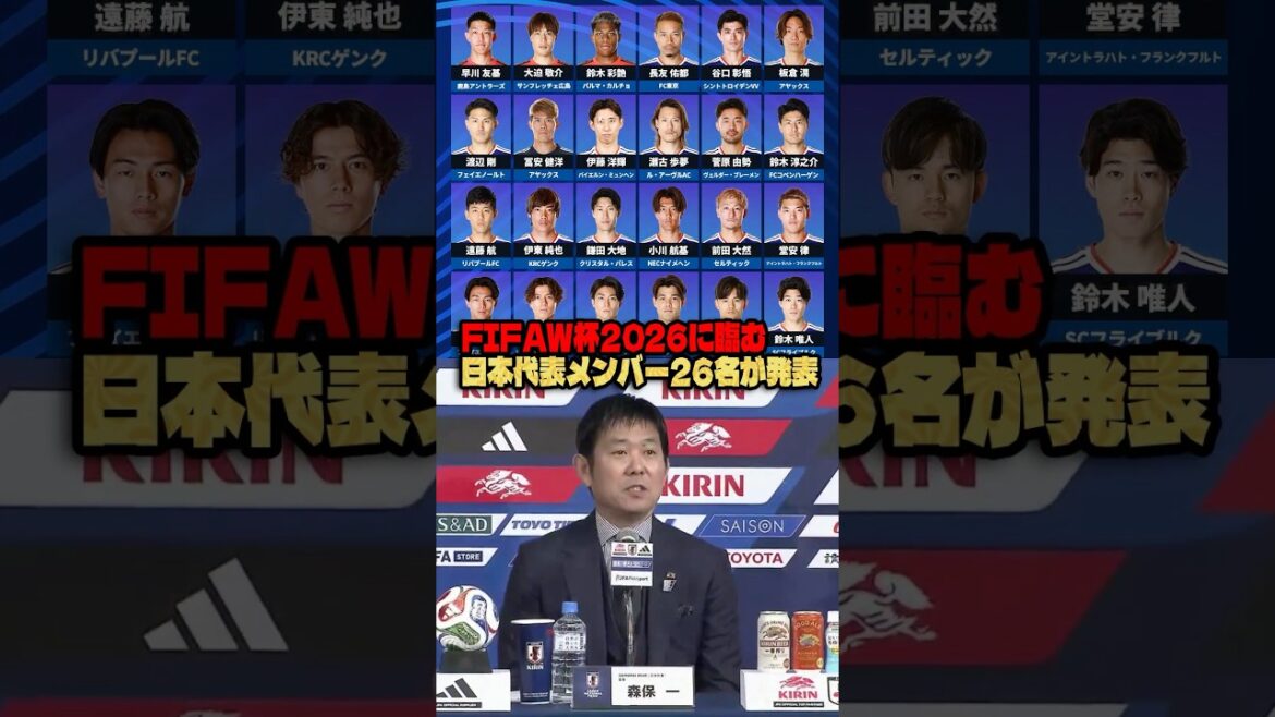 26 members of the Japan National Team for FIFA World Cup 2026 have been decided #Soccer #WorldCup2026 #JapanNationalSoccer 26 members of the Japan National Team for FIFA World Cup 2026 have been decided #Soccer #WorldCup2026 #JapanNationalSoccer