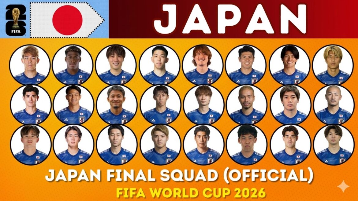 Japan Final Squad For FIFA World Cup 2026 | Japan’s Official Squad for FIFA World Cup 2026 Japan Final Squad For FIFA World Cup 2026 | Japan’s Official Squad for FIFA World Cup 2026