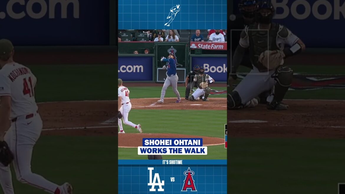 Shohei Ohtani Wins Tough At Bat With A Walk