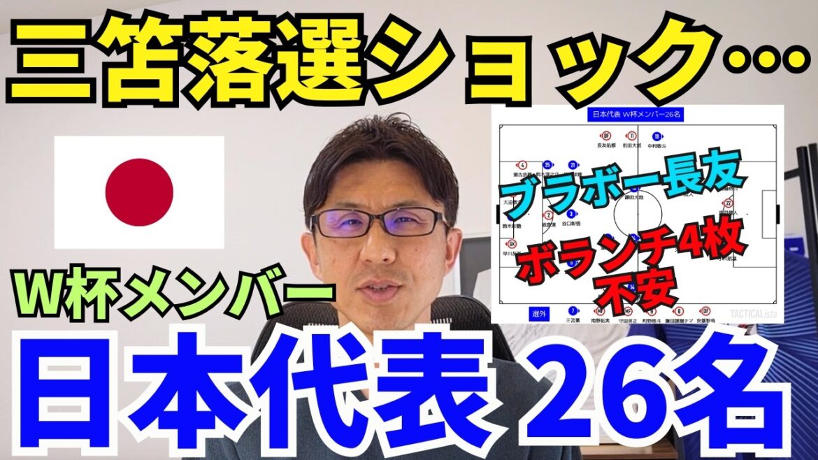 Japan’s 26 World Cup members announced. Mitoma is injured and Minamino can’t make it in time… With Morita and Fujita losing the election, I’m worried about the four volunteer cards. Bravo, Nagatomo participates in 5 consecutive tournaments. Japan's 26 World Cup members announced. Mitoma is injured and Minamino can't make it in time... With Morita and Fujita losing the election, I'm worried about the four volunteer cards. Bravo, Nagatomo participates in 5 consecutive tournaments.