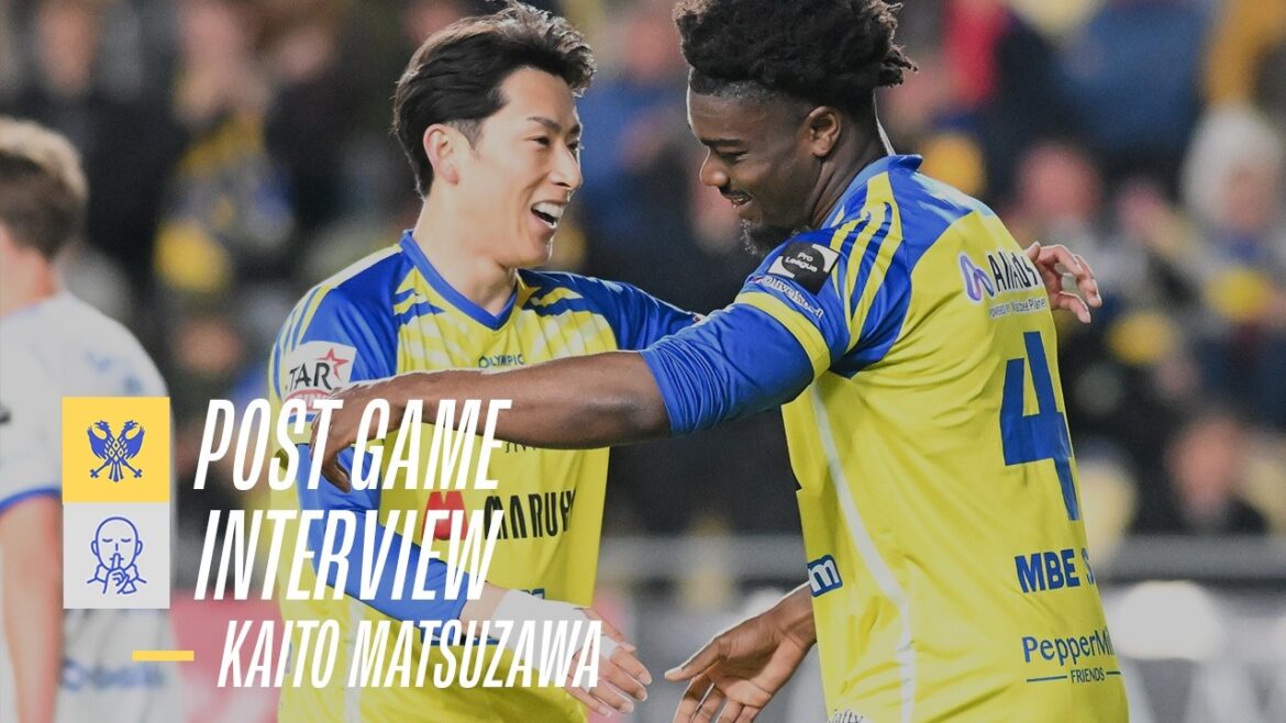 ``I stepped out and gained momentum'' I tied the score with my first assist after coming on as a substitute![Post-match interview with Kaito Matsuzawa]