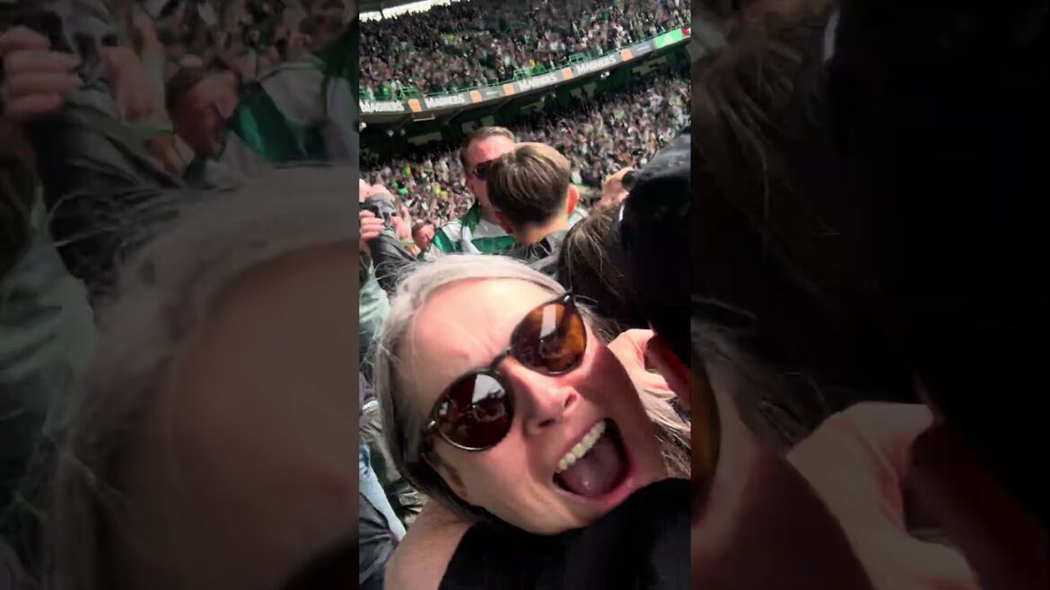 The moment hearts bubble burst and Celtic won league 56💚🍀🏆Daizen Maeda Goal celebrations
