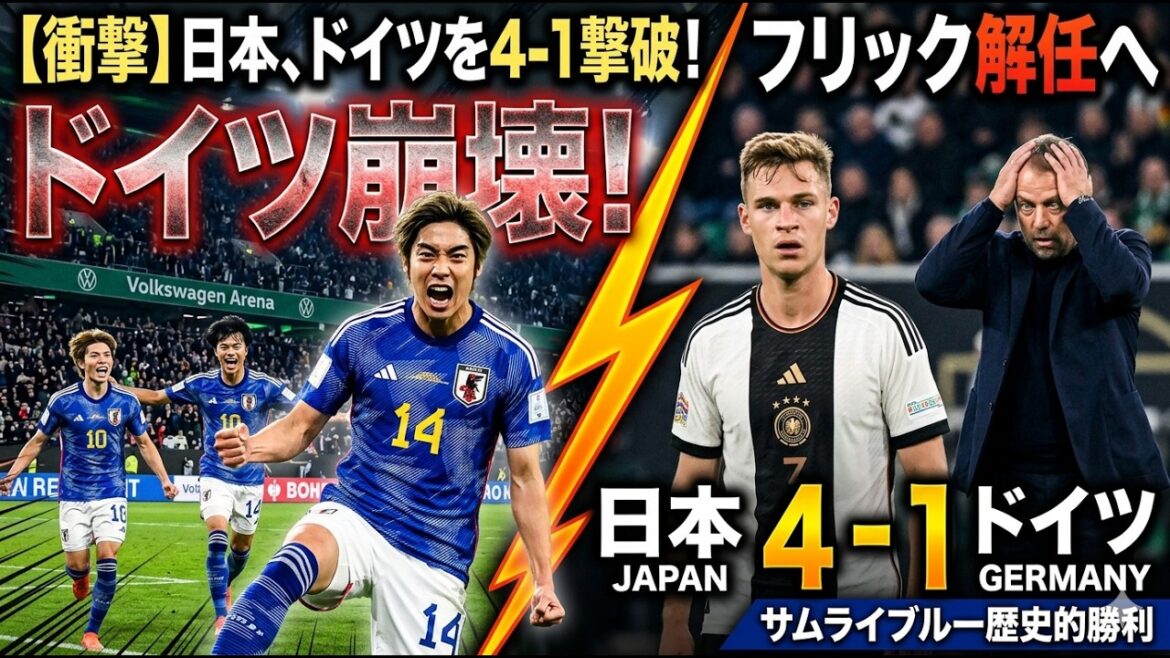 [Historical Tragedy]Japan National Team completely defeats Germany 4-1! The legendary battle that decided Flick's dismissal.