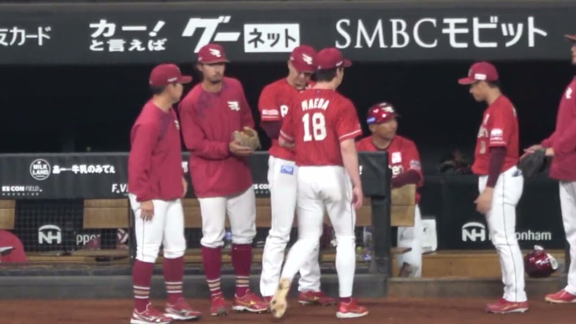 [Kenta Maeda]Local footage of being irritated by his own unsatisfactory pitching