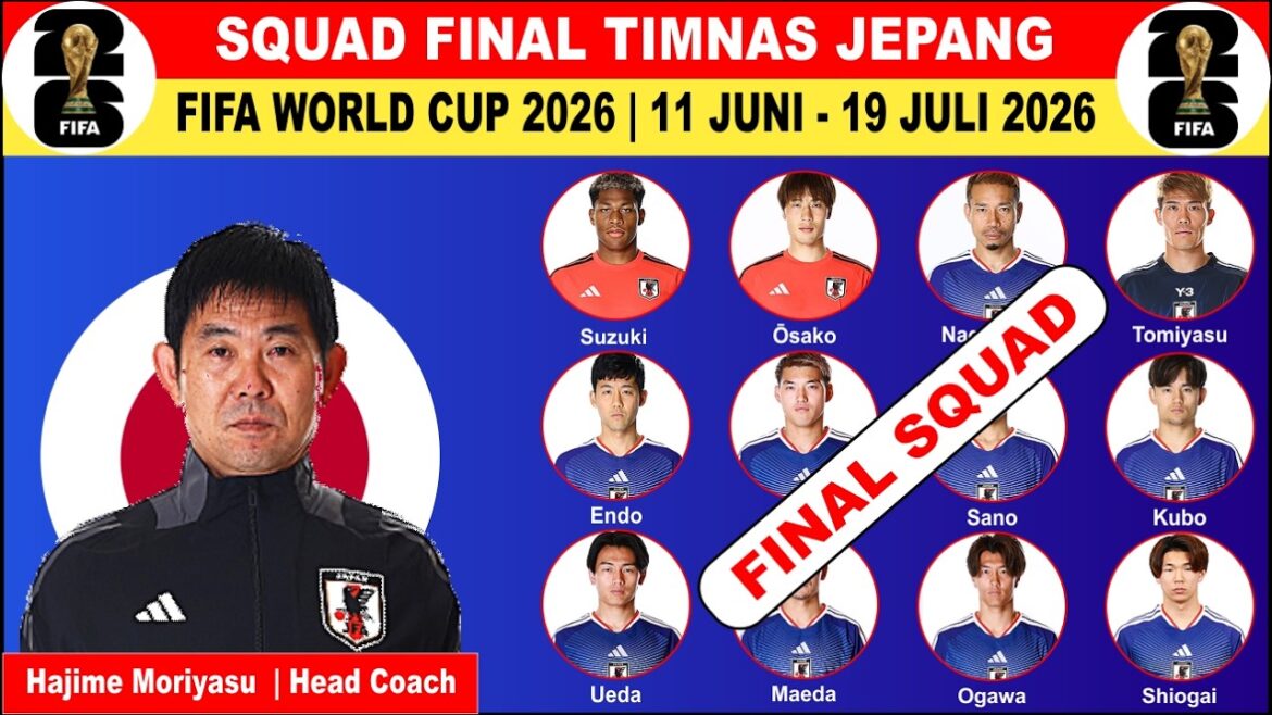 List of Japan National Team Final Squad for the 2026 FIFA World Cup List of Japan National Team Final Squad for the 2026 FIFA World Cup