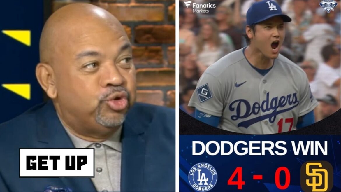 GET UP | Shohei Ohtani is the Greatest Athlete of all time 🐐! - Wilbon on Dodgers beat Padres 4-0