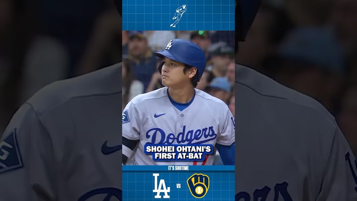 Shohei Ohtani's First At-Bat VS Brewers Game 1