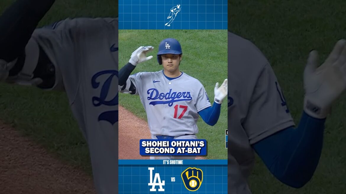Shohei Ohtani's Second At-Bat VS Brewers Game 1