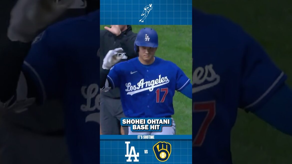 Shohei Ohtani Launches Base Hit To Center