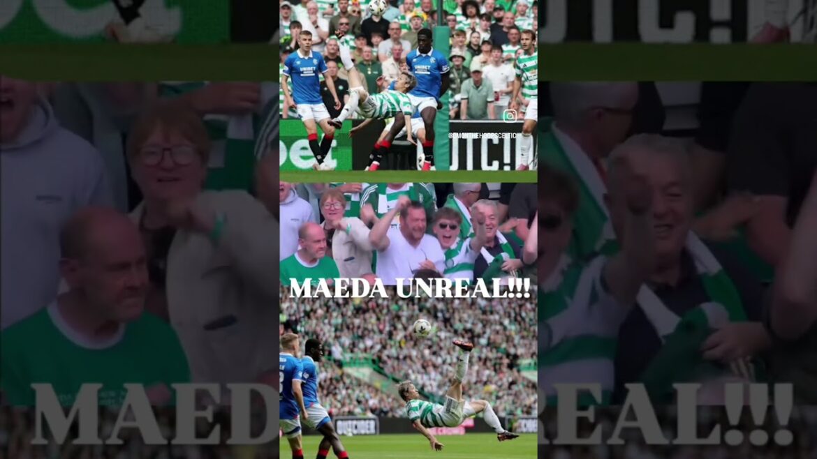 DAIZEN MAEDA WITH ONE THE BEST GOALS I'VE EVER SEEN #glasgowderby #celticfc #daizenmaeda