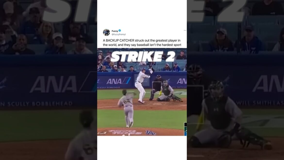 a CATCHER struck out OHTANI?! 🤯