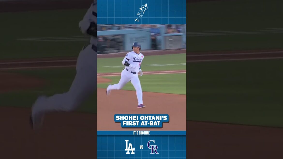 Shohei Ohtani's First At-Bat VS Rockies Game 1