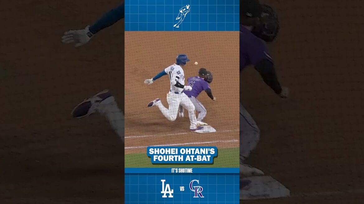 Shohei Ohtani's Fourth At-Bat VS Rockeis Game 1