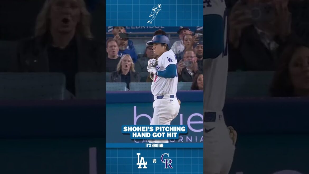 Shohei Ohtani Got Hit By Pitch On Pitching Hand