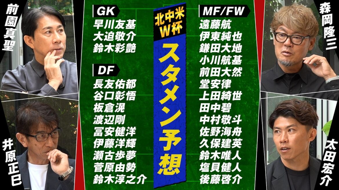 [North and Central America World Cup starting lineup prediction]Who will take Kaoru Mitoma's place? What is the injury situation of Takehiro Tomiyasu? Defeat the mighty Netherlands with a lineup carefully thought out by former Japan national team members!