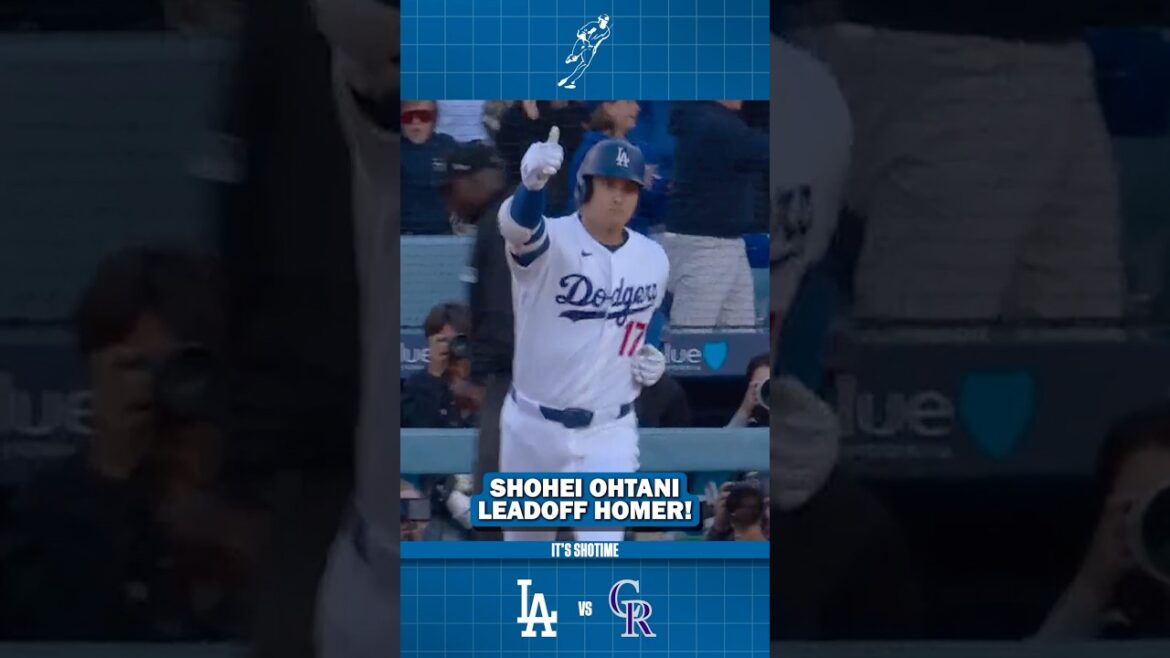 Shohei Ohtani Starts The SHO Leadoff Home Run