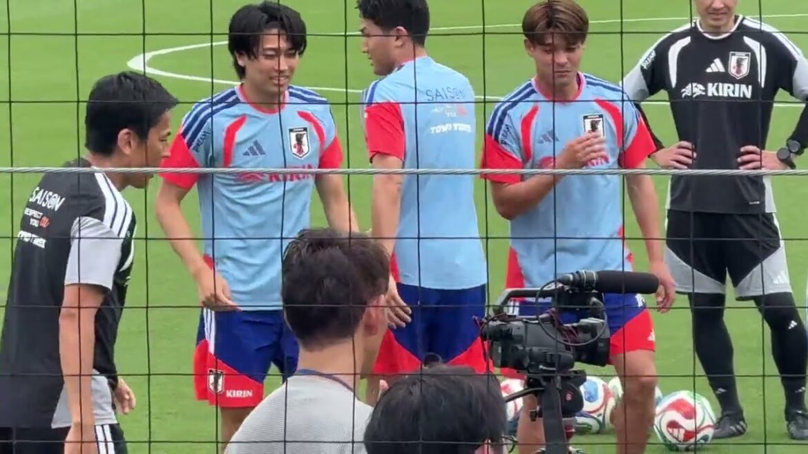Breaking news❗️ Keito Nakamura, Ritsu Doan, Kaishu Sano, Yuto Nagatomo, Maya Yoshida, Makoto Hasebe Japan national team public practice[Japan national soccer team]SAMURAI BLUE 2026/05/28 On-site observation