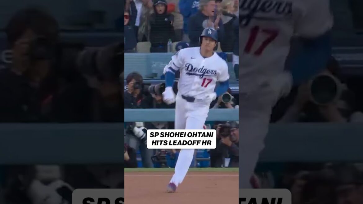 Shohei Ohtani has a leadoff homer for his second consecutive outing as the Dodgers starting pitcher!