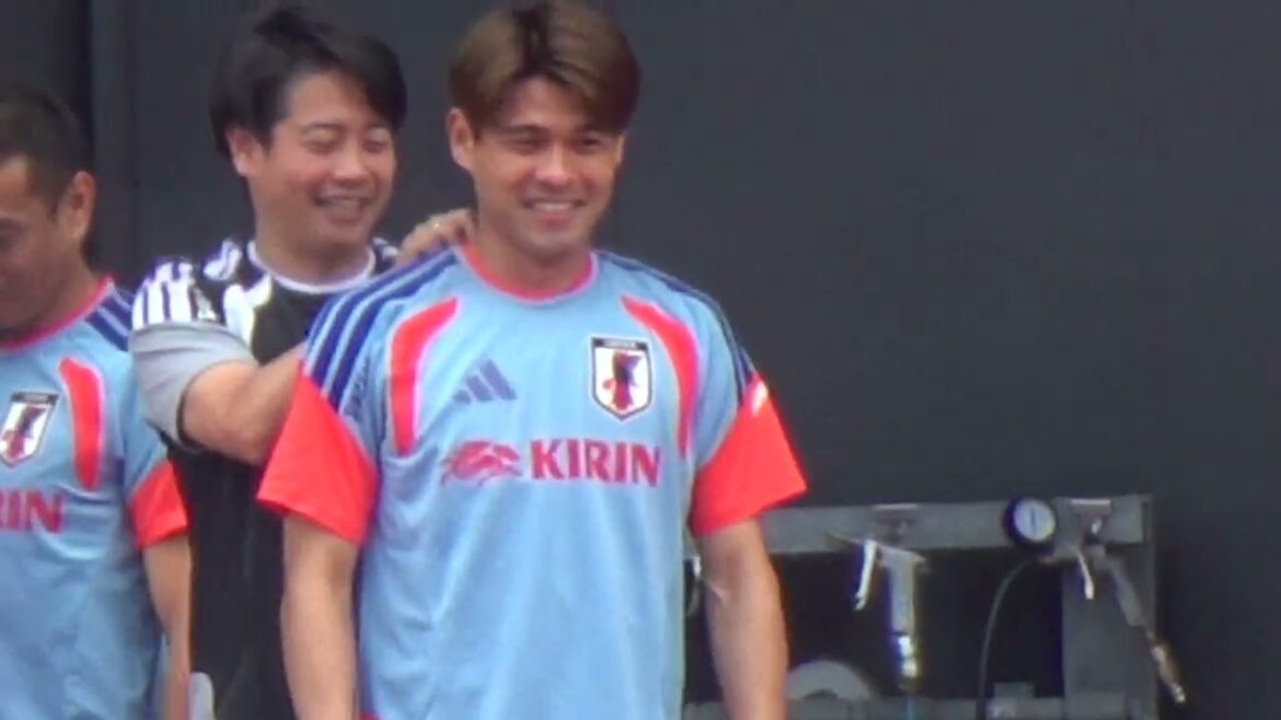 Breaking news❗️ Keito Nakamura, Ritsu Doan, Kaishu Sano, Kiyo Ueda, Yuto Nagatomo, Maya Yoshida, Makoto Hasebe Japan national team public practice[Japan national soccer team]SAMURAI BLUE 2026/05/28 Local