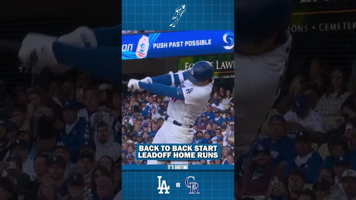 Shohei Ohtani Back To Back Start Leadoff Home Runs