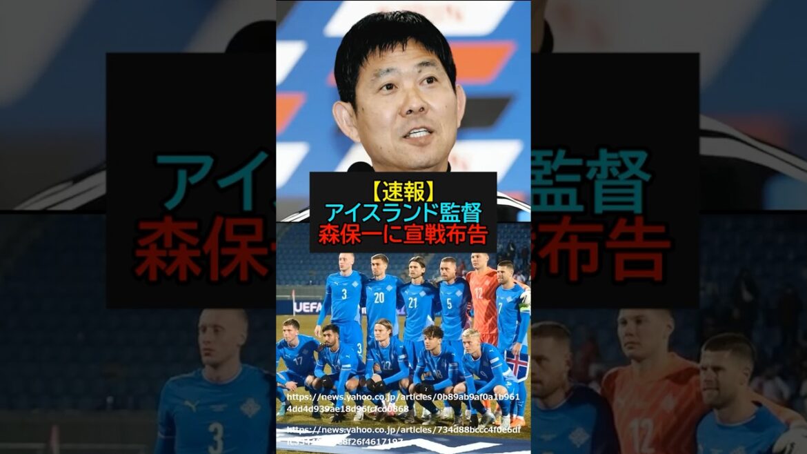 [Breaking News]Iceland coach declares war on Hajime Moriyasu! ?[Soccer][World Cup]