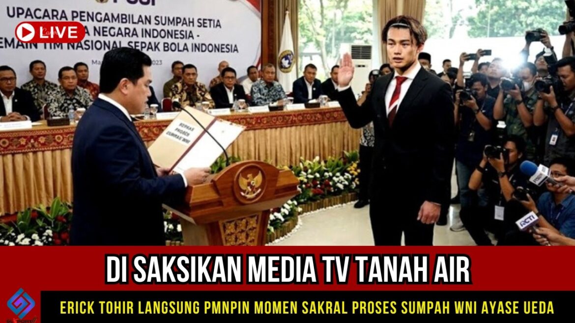 SAHH BECOMES A PLAYER FOR THE NATIONAL TEAM~AYASE UEDA REVEALS PLEDGE OF LOYALTY TO BE AN INDONESIAN CITIZEN IN FRONT OF ERIK TOHIR