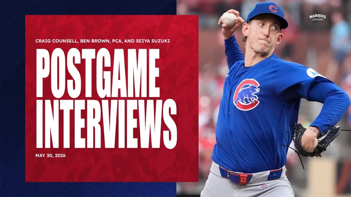POSTGAME INTERVIEWS: Counsell, Brown, PCA, and Suzuki | Cubs Locker Room Sound