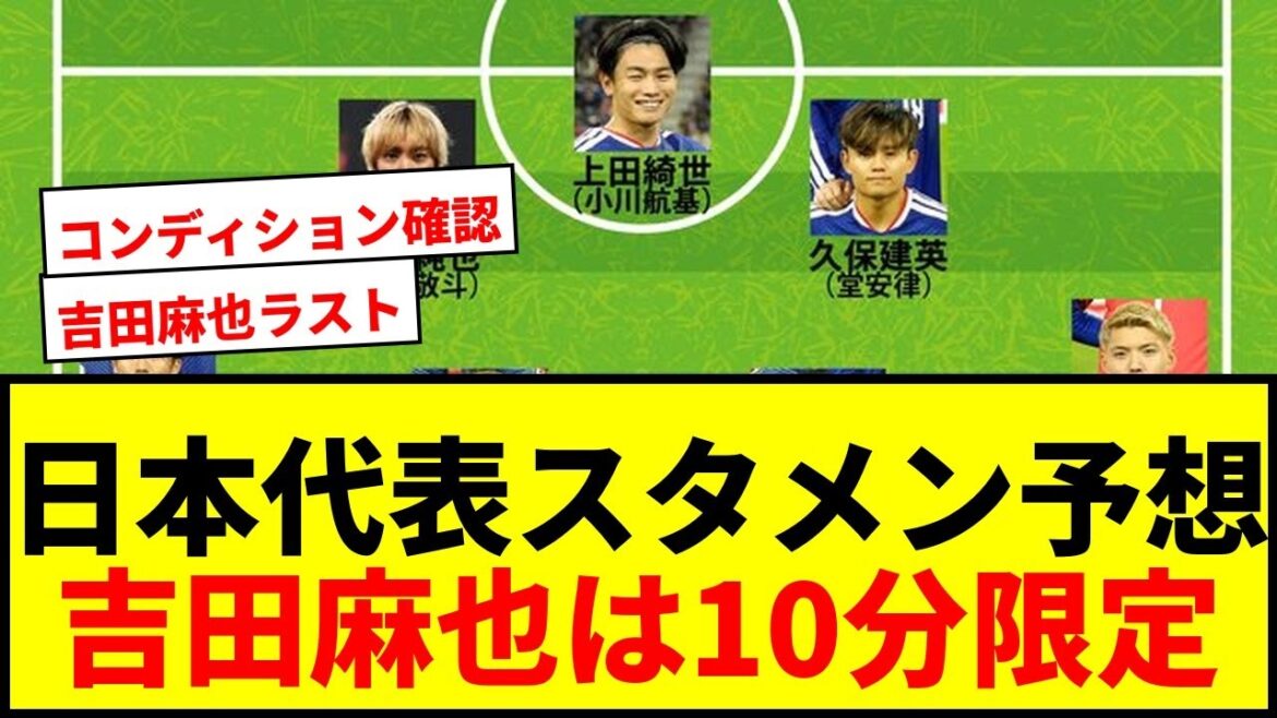 [Breaking news]Japan national team starting lineup prediction for game against Iceland! Wataru Endo and Junya Ito are likely to be starters! Maya Yoshida will play for 10 minutes only
