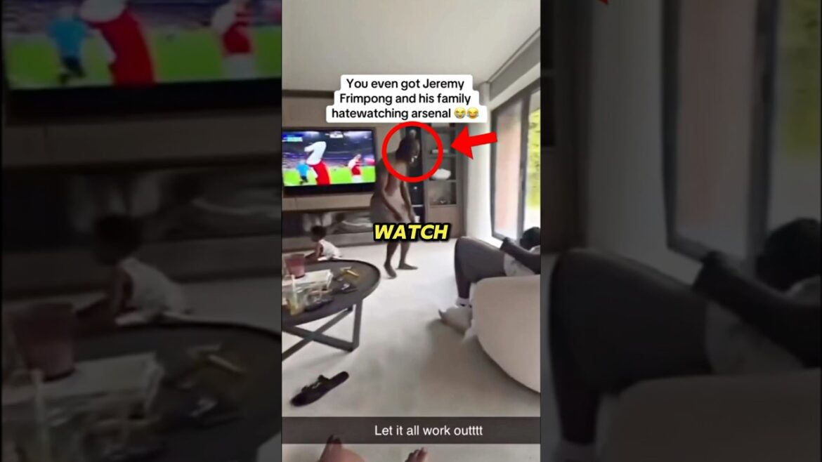 Jeremie Frimpong CRAZY Reaction To Arsenal Losing The Champions League Final 🤣🤣 Jeremie Frimpong CRAZY Reaction To Arsenal Losing The Champions League Final 🤣🤣