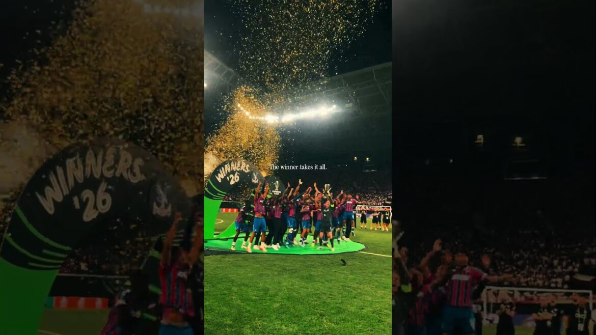 The winning moment 🏆 #crystalpalace #uefa #champions The winning moment 🏆 #crystalpalace #uefa #champions