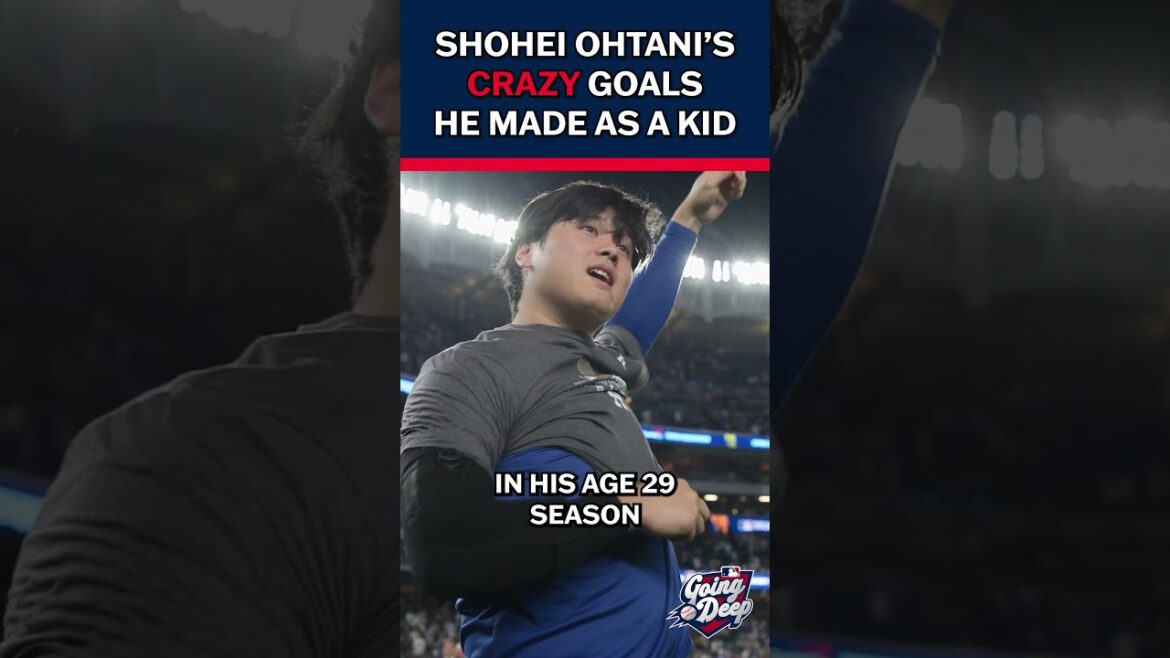 Shohei Ohtani’s goals he made for himself as a kid were CRAZY!! Shohei Ohtani's goals he made for himself as a kid were CRAZY!!