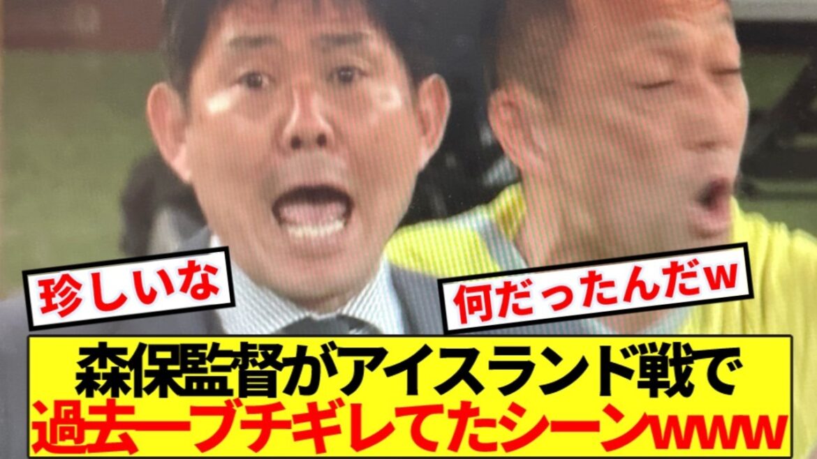 [Mystery]The scene where coach Moriyasu was extremely upset during the game against Iceland lol