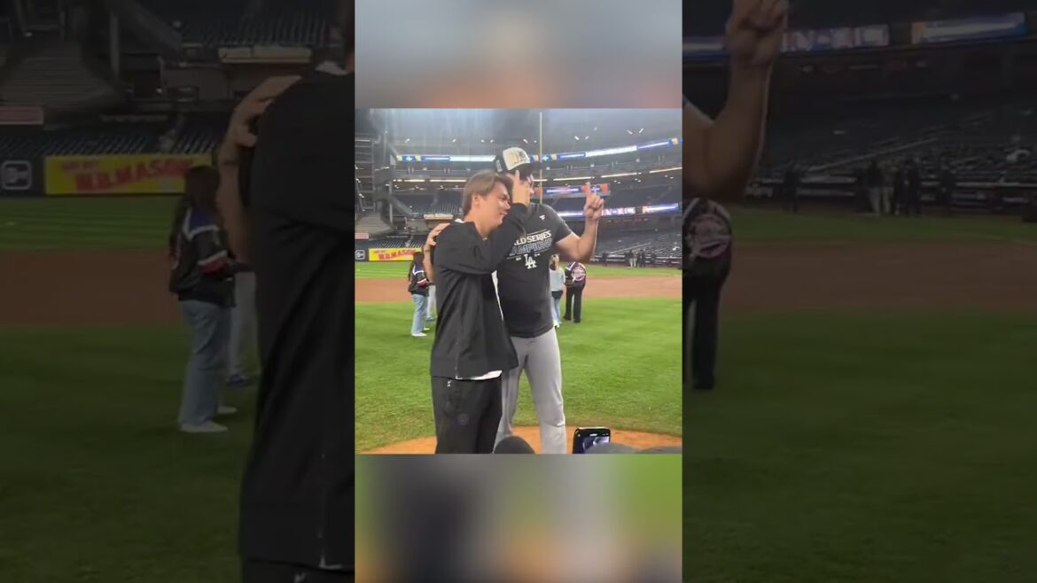 [Shohei Otani and Yoshinobu Yamamoto]This is the ultimate sight that I wanted to see. The pure bond between two people that rules the world