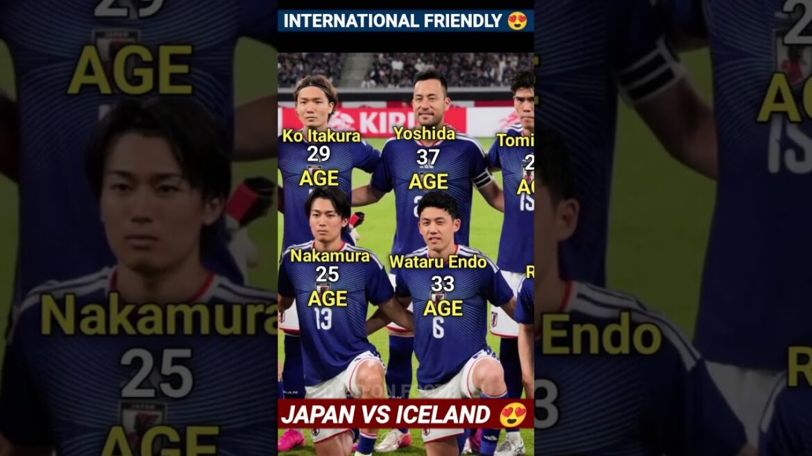 🇯🇵 JAPAN 1 - 0 ICELAND 🇮🇸 | International Friendly Football Match In 2026 😍 | Players Current Age 🔥