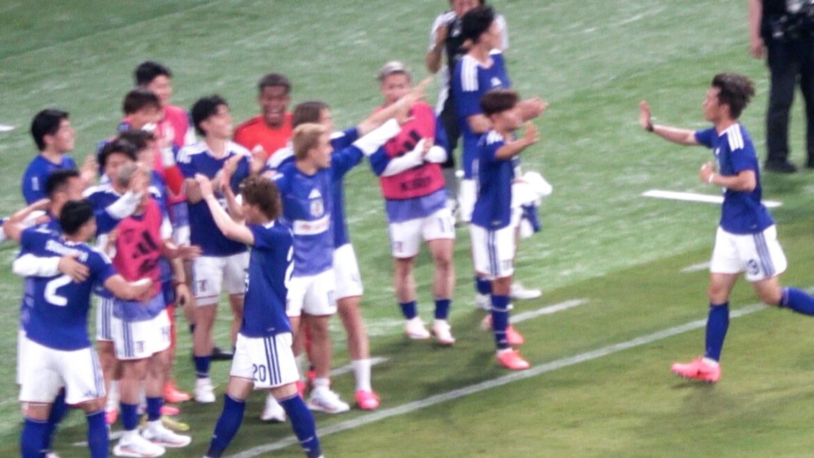 Send-off match before the 2026 World Cup[Samurai Blue Japan]x[Iceland]Koki Ogawa's scoring scene in the 42nd minute of the second half Local footage Maya Yoshida