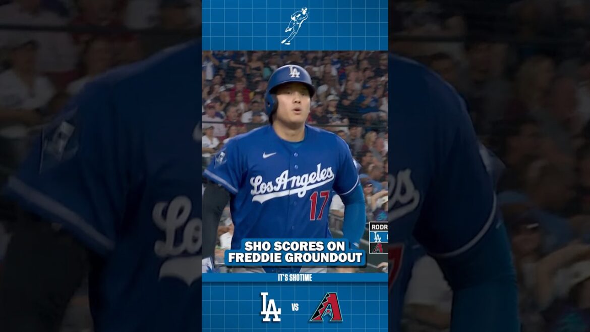 Shohei Ohtani Scores On Freddie Freeman Groundout