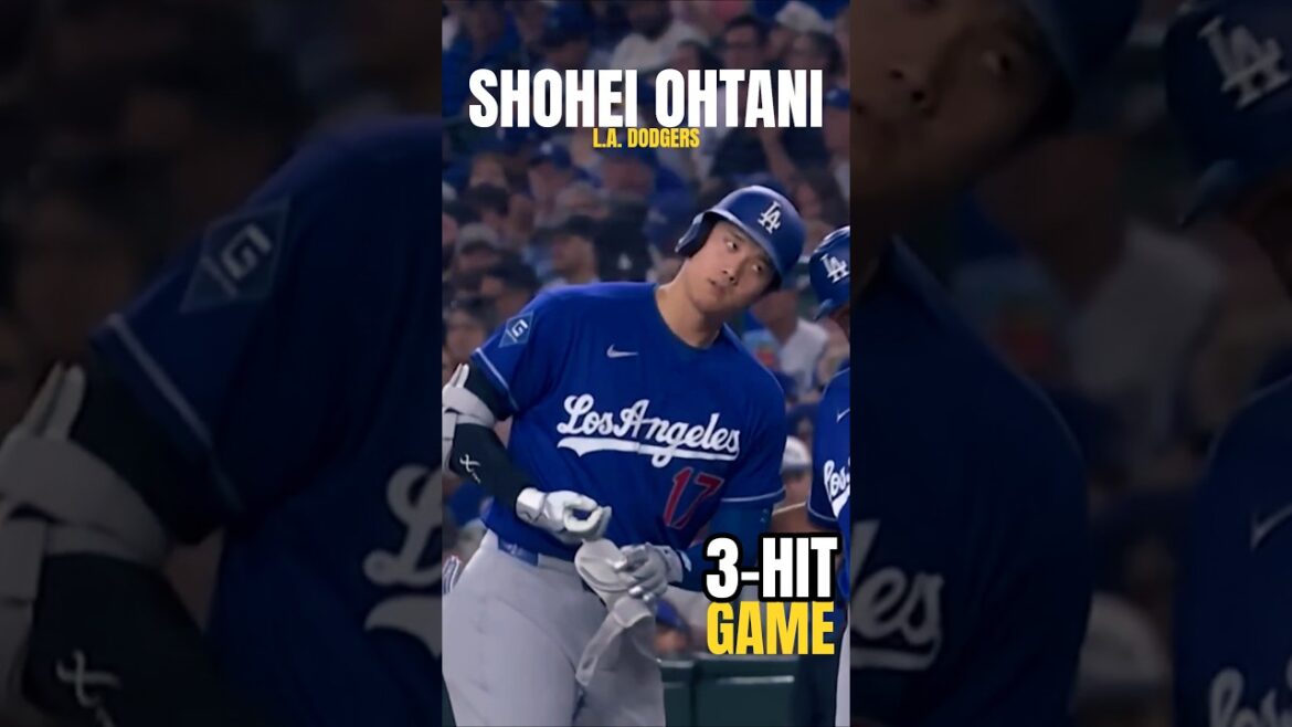 🚨 SHOHEI IS LOCKED IN‼️ 🤯🔥⚾️ | 3-HIT GAME 🧢🇯🇵 #shorts #baseball #highlights