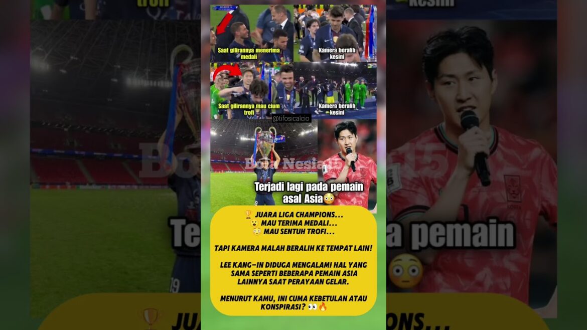 Lee Kang In ignored by the camera when he won the Champions League? 😱