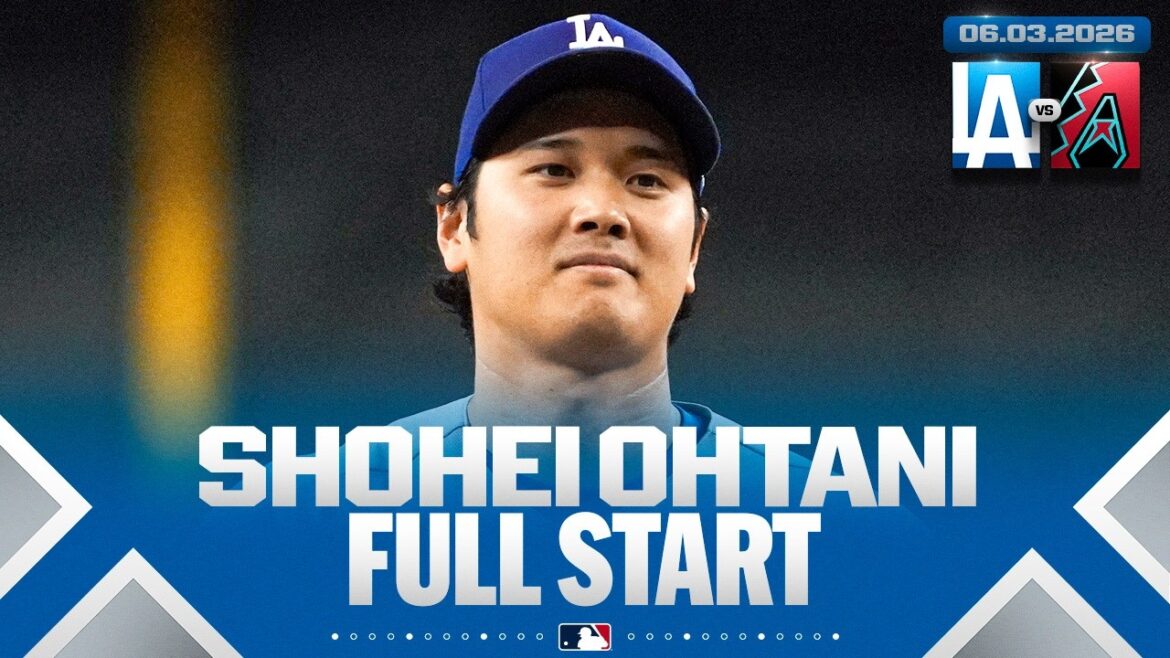 FULL START: Shohei Ohtani (6 IP, 2 H, 0 R, 6 K) | MLB Highlights (Dodgers vs. Diamondbacks)