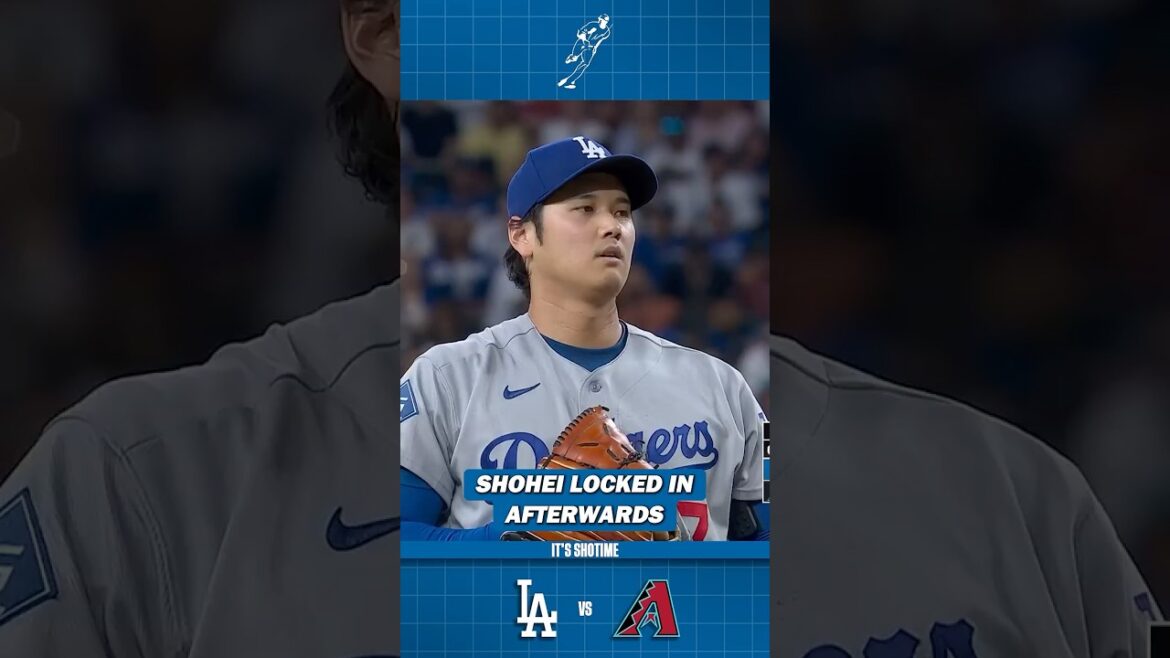 Shohe Ohtani Locked In After Pitch Slips Away