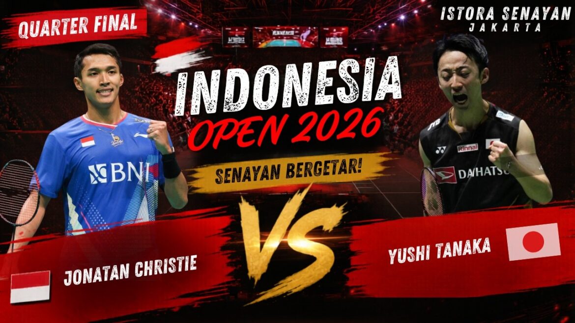 FIERCE DUEL Until the Final Second🔥Jonatan CHRISTIE vs Yushi TANAKA | Indonesia Open 2026 Badminton