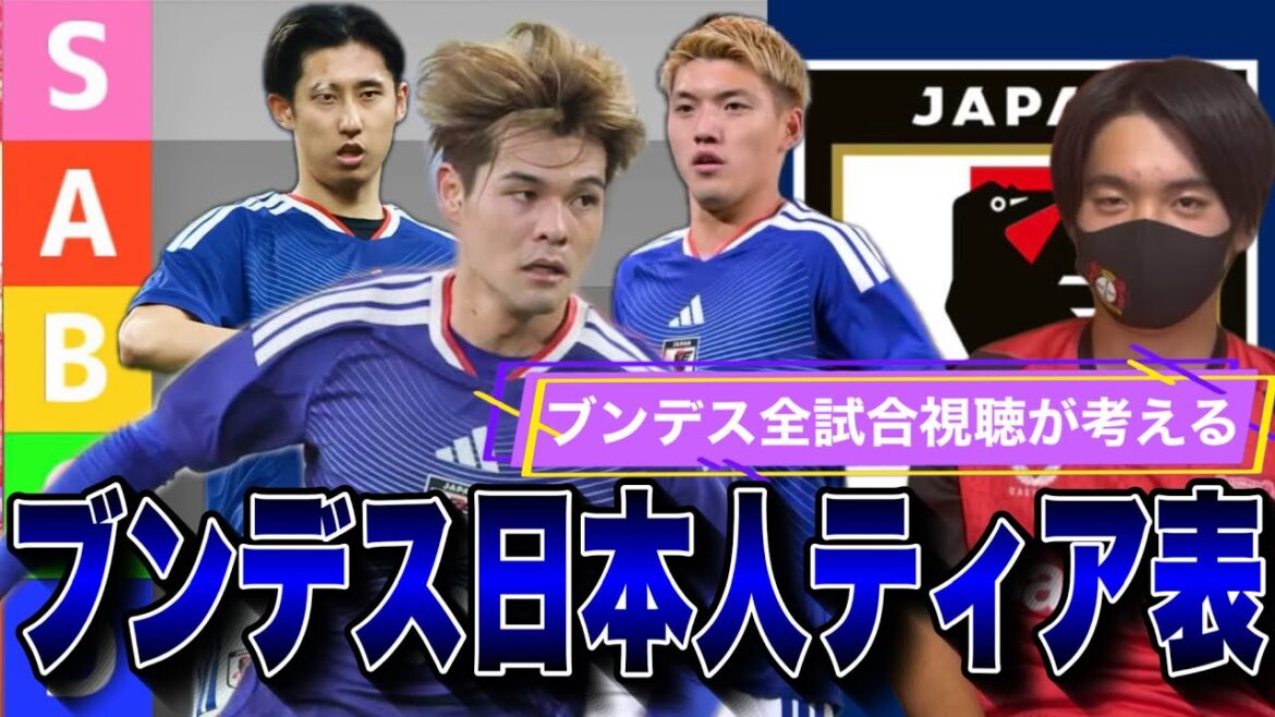 I looked at all the games and summarized the level of success of the Japanese players in the 25-26 Bundesliga in tier table format! I looked at all the games and summarized the level of success of the Japanese players in the 25-26 Bundesliga in tier table format!