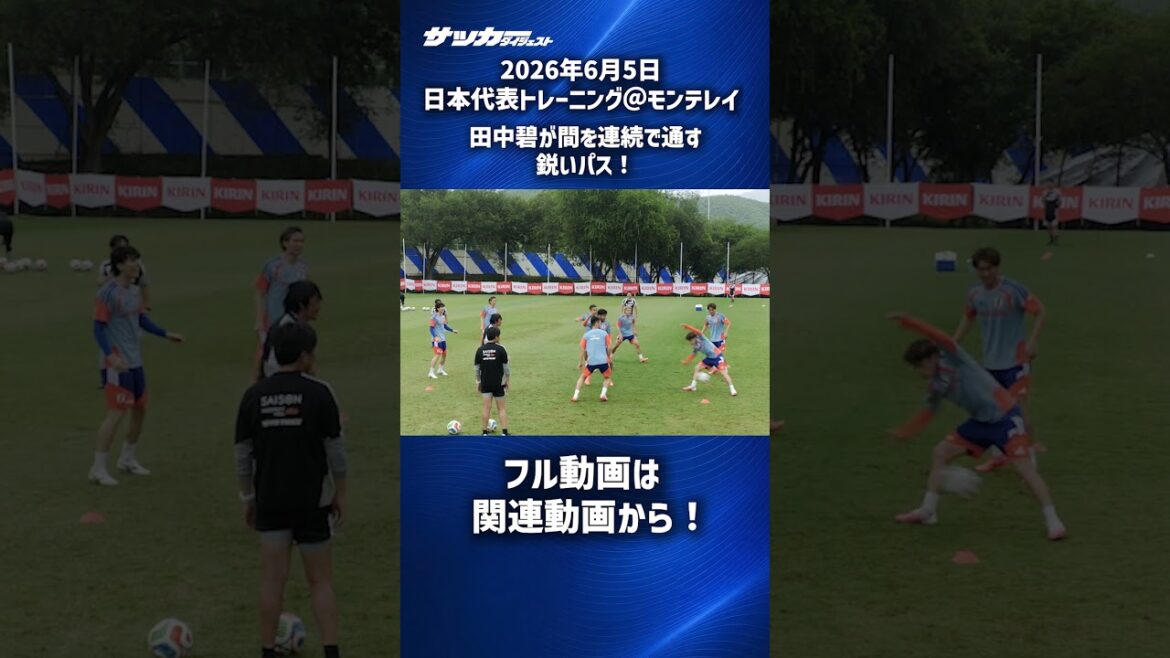 [Japan National Team]Aoi Tanaka's two powerful passes in a row! #shorts