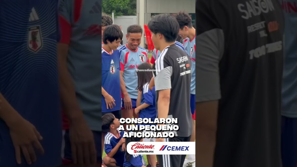 Takehiro Tomiyasu, Yuto Nagatomo and Take Kubo comforted a little Japanese fan 🫂