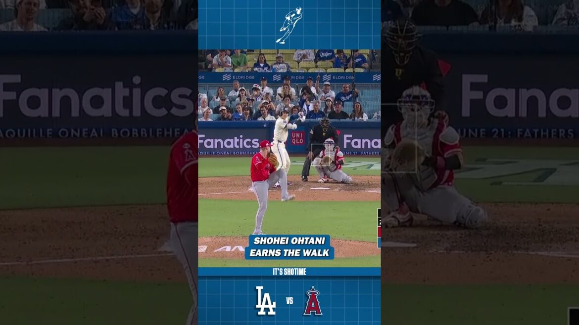 Shohei Ohtani Works The Count And Draws A Walk