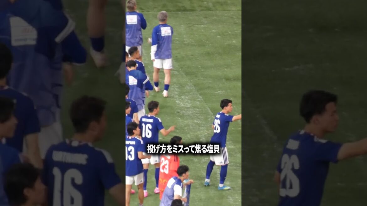 Shiogai is worried because he made a mistake in throwing the ball.