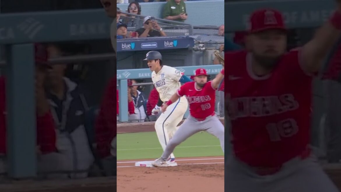 Shohei Ohtani Hits an Infield Single and a Home Run in the 1st Inning against His Former Team!