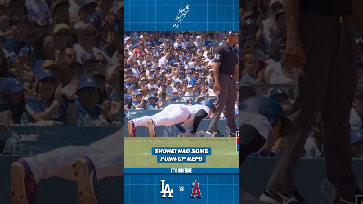 Shohei Has Time For Push-Ups After Reaching Third